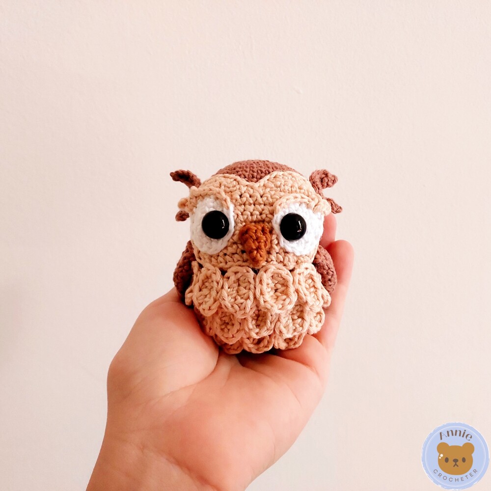 Coruja de Crochê Amigurumi de Animais