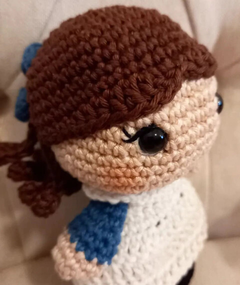 Boneca de Crochê Diana Barry Amigurumi Anne de Green Gables