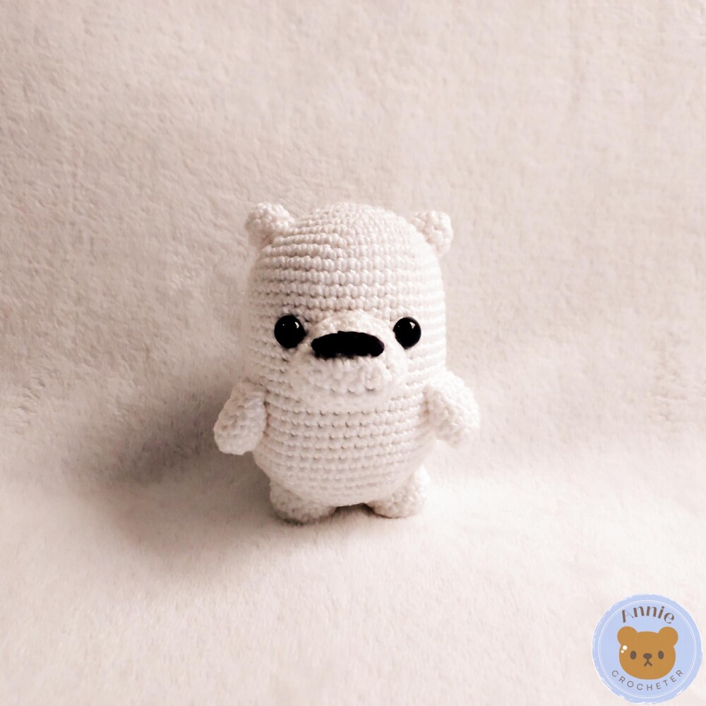 Ursinho Polar de Crochê Amigurumi
