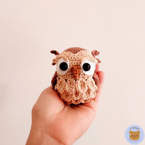 Coruja de Crochê Amigurumi de Animais