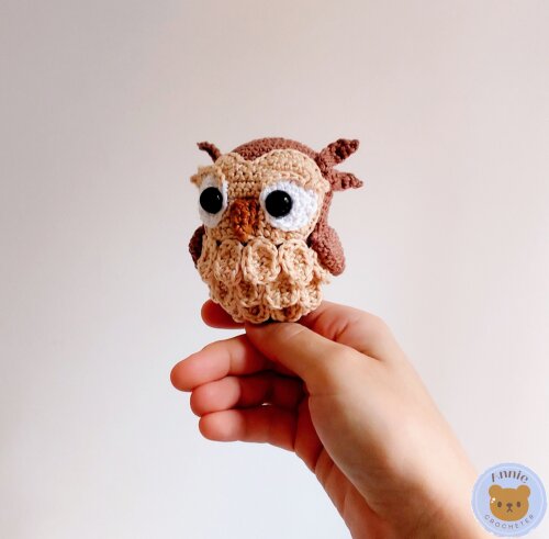 Coruja de Crochê Amigurumi de Animais