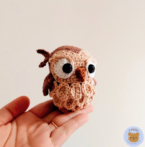 Coruja de Crochê Amigurumi de Animais