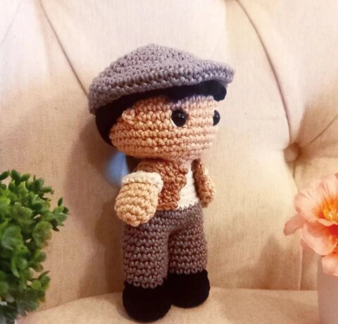 Boneco de Crochê Gilbert Blythe Amigurumi Anne de Green Gables