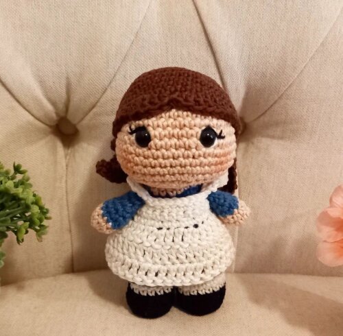 Boneca de Crochê Diana Barry Amigurumi Anne de Green Gables