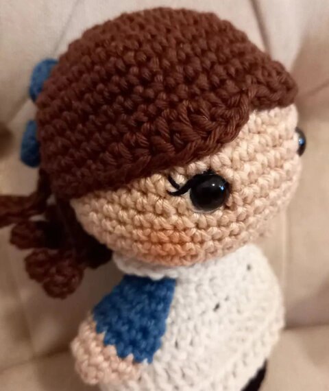 Boneca de Crochê Diana Barry Amigurumi Anne de Green Gables