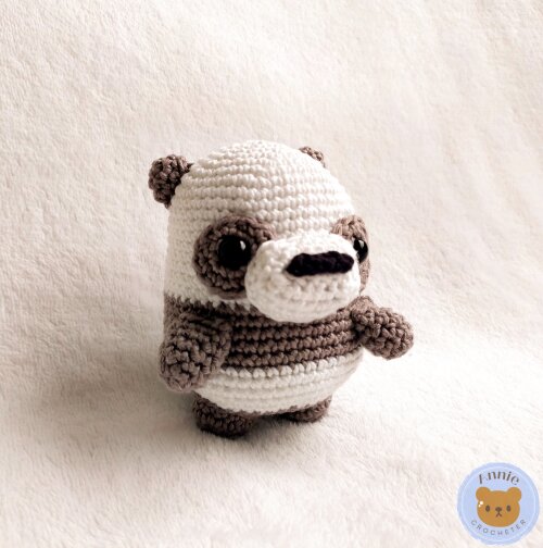 Ursinho Panda de Crochê Amigurumi