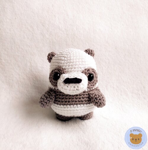 Ursinho Panda de Crochê Amigurumi