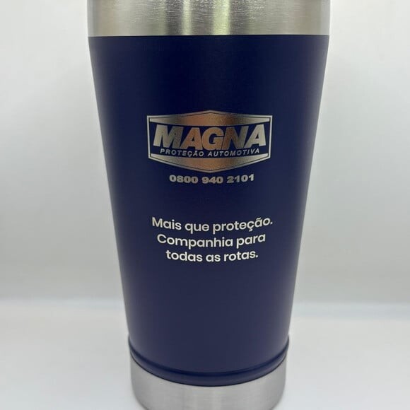 Copo Térmico Azul Marinho Personalizado Dia dos Pais