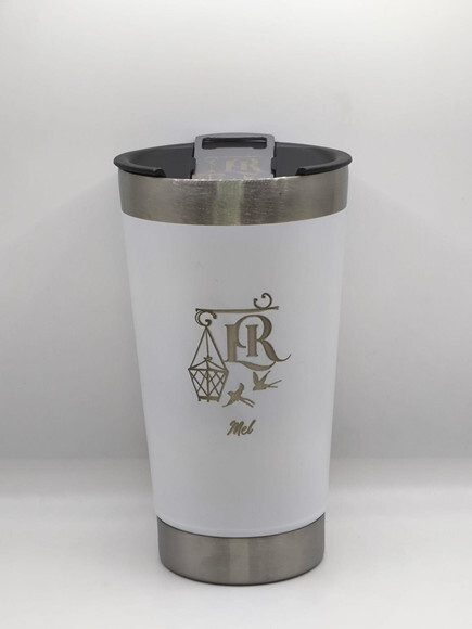 Copo Térmico Branco Personalizado Brinde Casamento