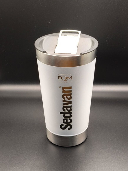Copo Térmico Branco Personalizado Brinde Corporativo