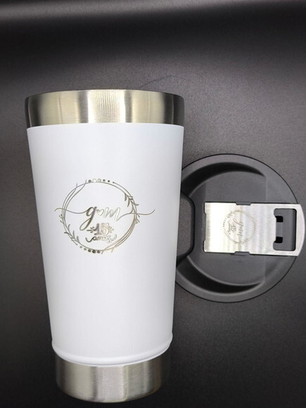 Copo Térmico Branco Personalizado para Festas
