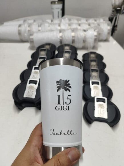 Copo Térmico Personalizado para Eventos Branco