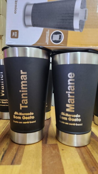 Copo Térmico Personalizado para Eventos Preto
