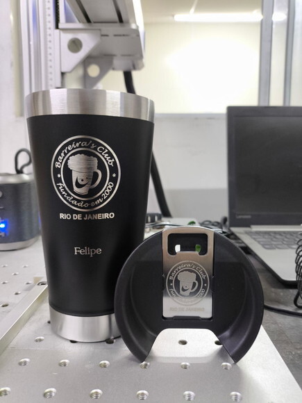 Copo Térmico Preto Personalizado Brinde Eventos