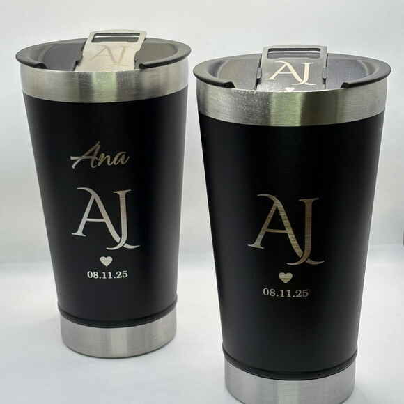 Copo Térmico Preto Personalizado Brinde Eventos