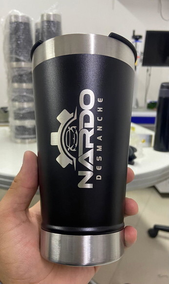 Copo Térmico Preto Personalizado Presente Dia dos Pais