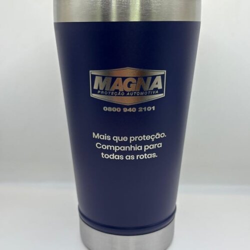 Copo Térmico Azul Marinho Personalizado Dia dos Pais