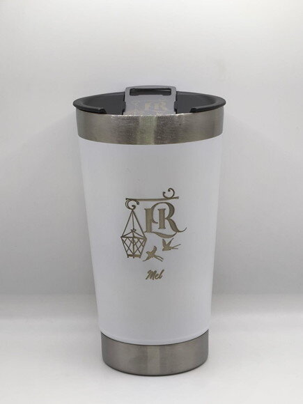Copo Térmico Branco Personalizado Brinde Casamento