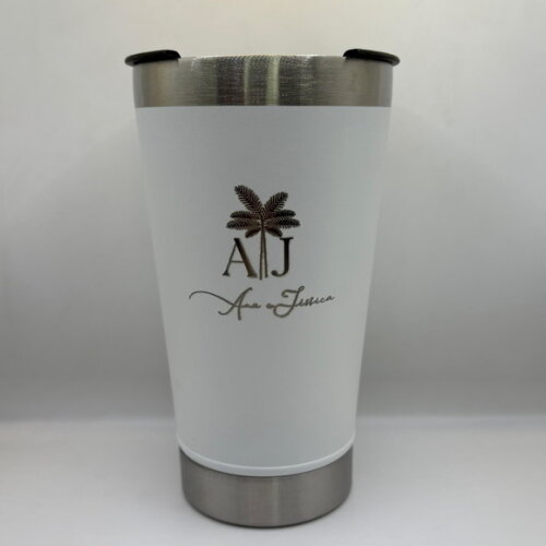 Copo Térmico Branco Personalizado Brinde Casamento