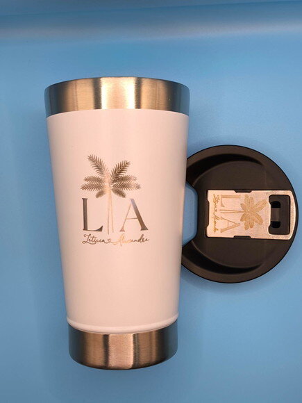 Copo Térmico Branco Personalizado Laser