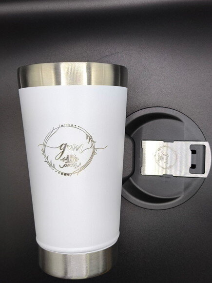 Copo Térmico Branco Personalizado para Festas