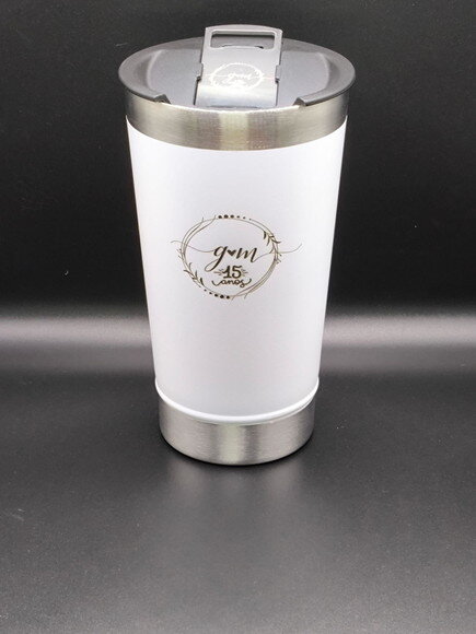 Copo Térmico Branco Personalizado para Festas