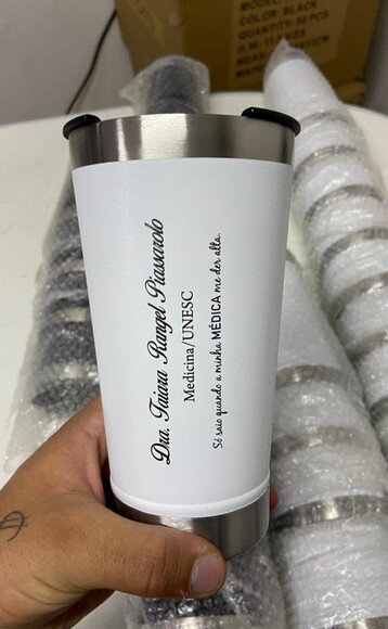 Copo Térmico Personalizado Branco para Empresas