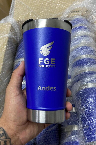 Copo Térmico Personalizado para Empresas Azul