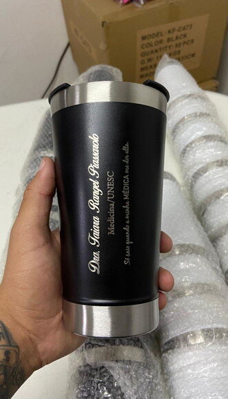 Copo Térmico Personalizado para Empresas Preto