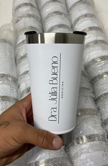 Copo Térmico Personalizado para Eventos Branco