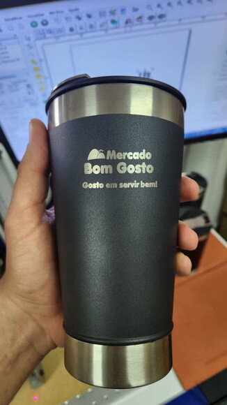 Copo Térmico Personalizado para Eventos Preto