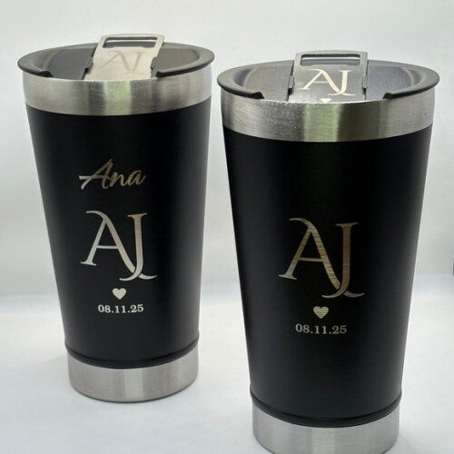 Copo Térmico Preto Personalizado Brinde Eventos