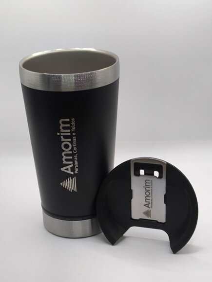 Copo Térmico Preto Personalizado Laser