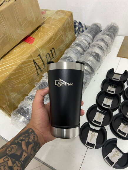 Copo Térmico Preto Personalizado para Empresas
