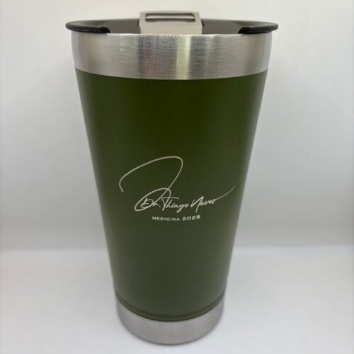 Copo Térmico Verde Militar Personalizado Brinde Eventos