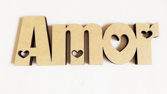 Amor Coração Mdf