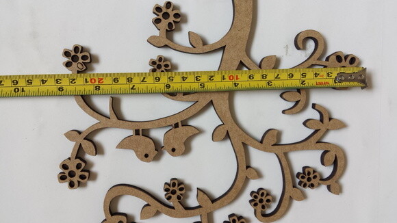 Árvore decorativa Love birds em MDF