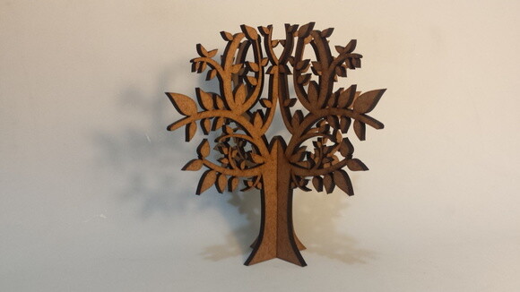 Mini Árvore da Vida 3D em MDF para Decoração 10 cm
