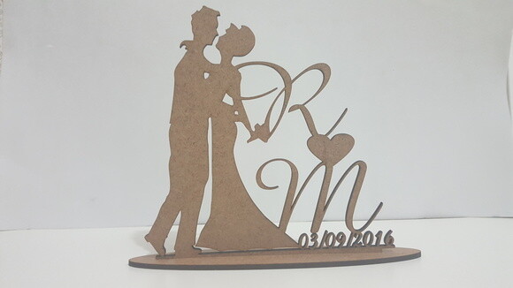 Topo de bolo Casamento