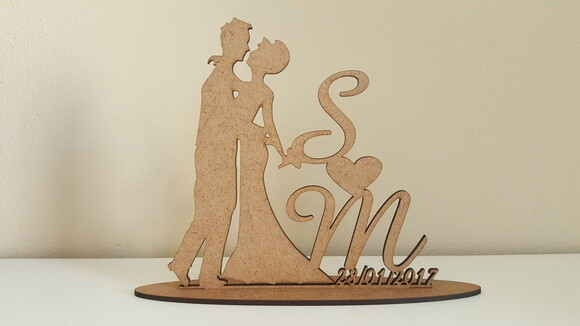 Topo de bolo Casamento