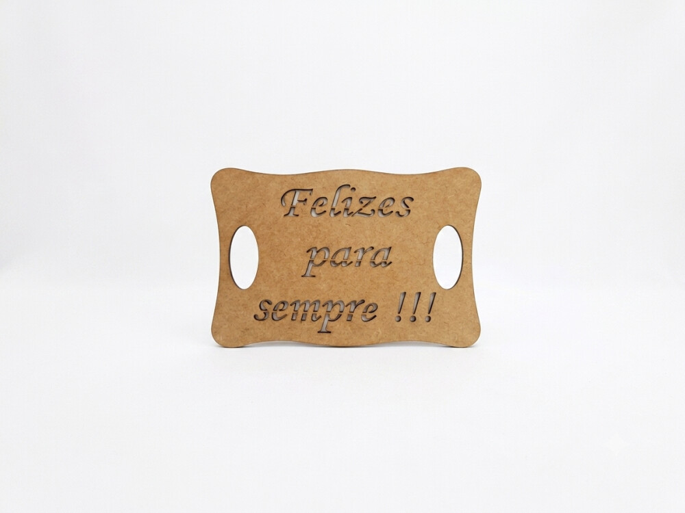 Placa Felizes para sempre