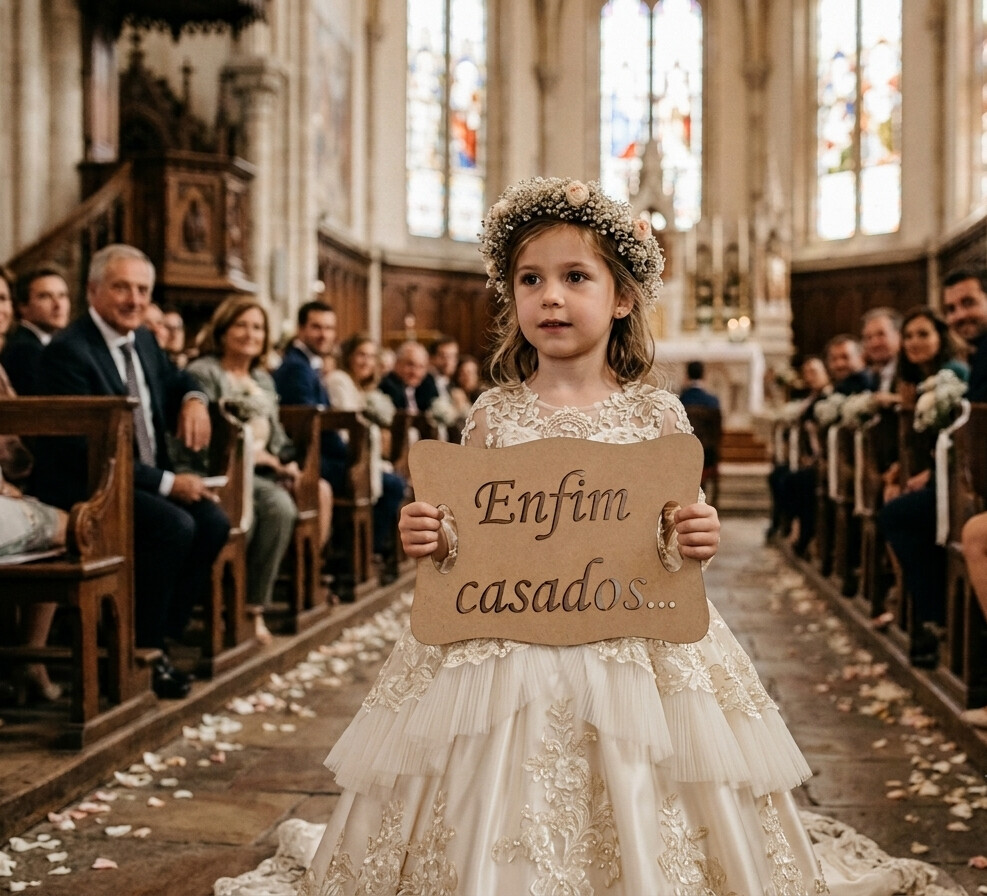 Placa Casamento Enfim Casados
