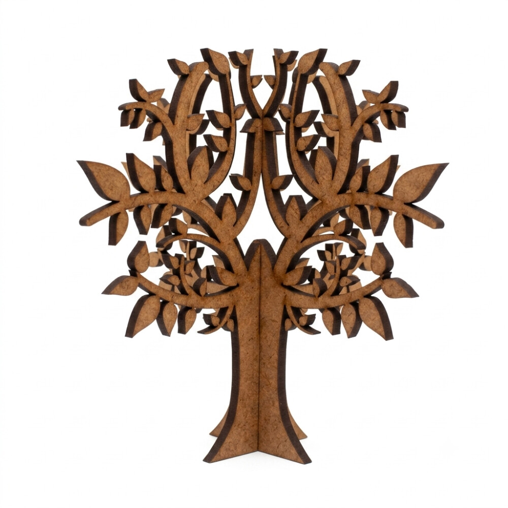 Mini Árvore da Vida 3D em MDF para Decoração 10 cm
