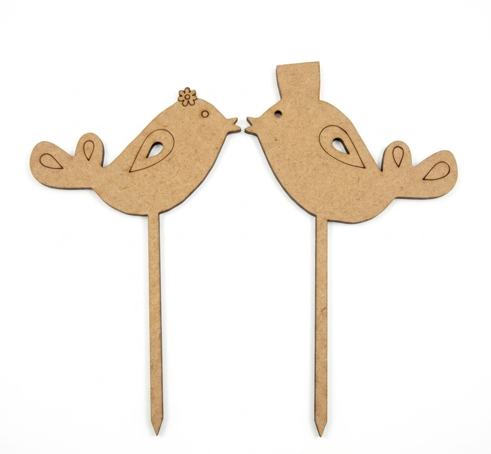 Topo de bolo Casamento Passarinhos