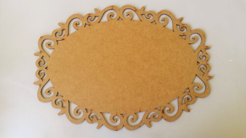 Placa decorativa Oval