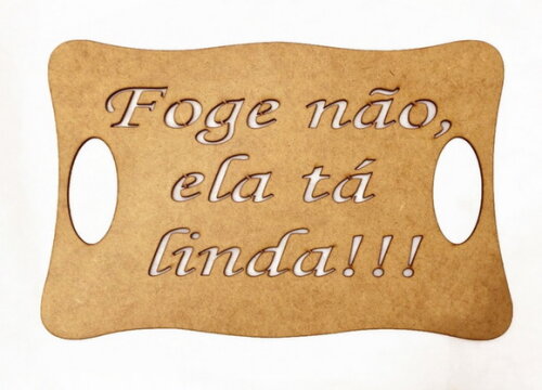 Placa Foge não