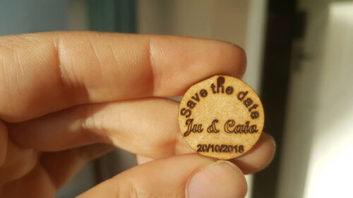 Tag/ Pingente Save The Date para Convite
