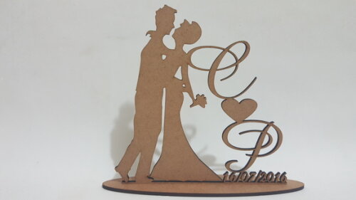 Topo de bolo Casamento