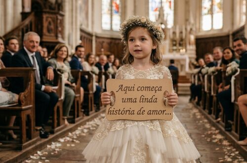 Placa Aqui começa uma linda história...