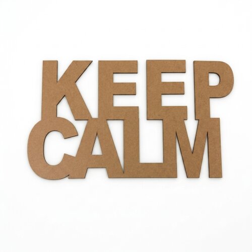 Frase decorativa para parede Keep Calm
